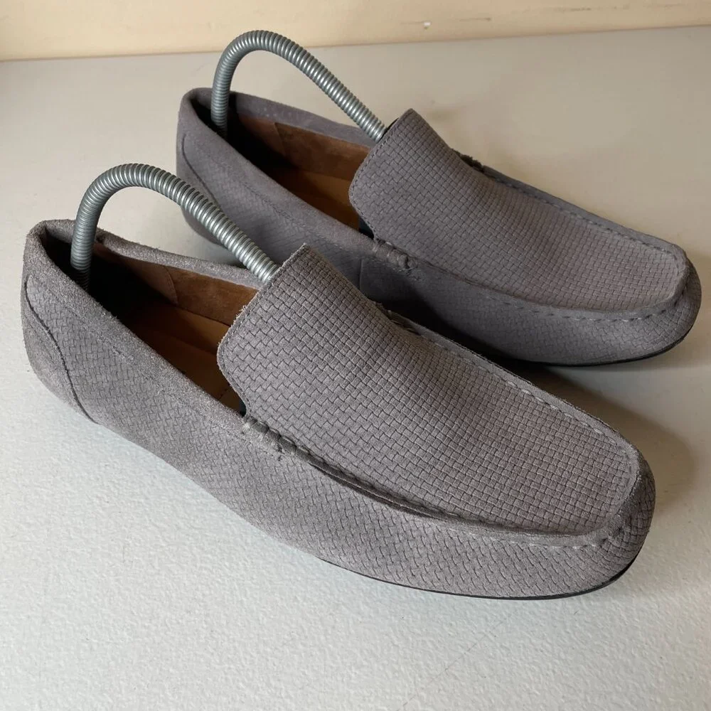 Alfani Kendric Men's Textured Driving Loafer Shoes Size 10